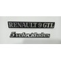 Emblema 5 Velocidades,  Para Renault 9