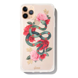 Carcasa Para iPhone 11 Pro Diseño De Serpiente Rosas De Tpu