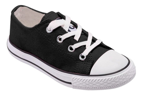 Zapatilla Infantil De lona Urbana Casual - Negro - 7191