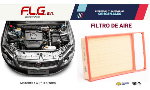 Filtro De Aire 50039187 Original Fiat Strada Adventure 10/18 Foto 4