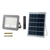 Reflector Led Exterior 30w Dia 6500k Panel Solar + Control