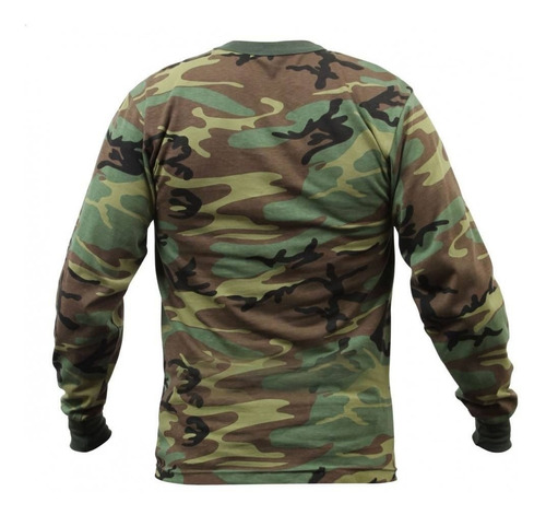 Camiseta Rothco Manga Larga Camuflada