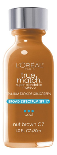 Base De Maquillaje L'oréal Paris True Match 71249220337.0 Tono Nut Brown - 30ml