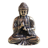 Mini Estátua De Buda Tathagata De Latão, Escultura De