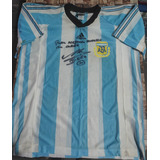 Camiseta Argentina Dedicada Y Autografiada Por Diegomaradona