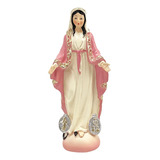 Escultura De Estatuilla De María Católica, Regalo Rosa