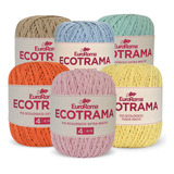 Kit 6 Barbantes Ecotrama Euroroma Fio Nº4 340m Escolha Cores