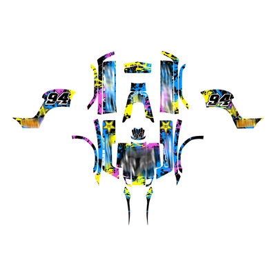 Kit De Stickers Atv150  Wrap Vinil Laminado Floor (enduro) | Meses sin interés