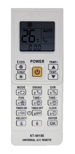 Control Universal Para Split Kt-9018e