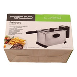 Freidora Fryer301 2000w Recco 3 Litros Acero Inox Tapa Luz