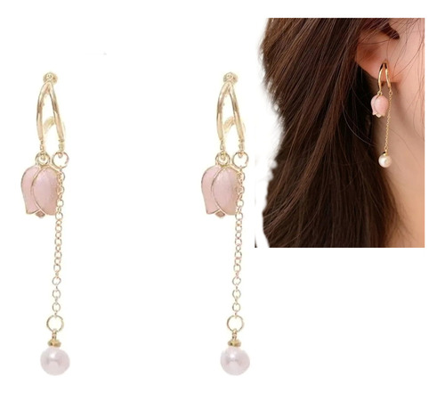 Aretes Largos Joyas Mujer