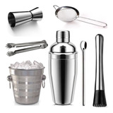 Kit Caipirinha Coqueteleira Profissional 7 Pçs Drinks Inox