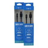 Kit C 10 Cabos Usb Celular iPhone 2.4 Atacado 2 Metros Inova Cor Sortidas - Cbo-5830