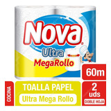 Toalla De Papel Nova Ultra Mega Rollo 2 Un 30 Mt Cod 40678