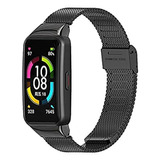 Malla De Metal Para Reloj Honor Band 6 Negro