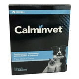Calmante Calminvet Para Cães E Gatos Fitoterápico 20un