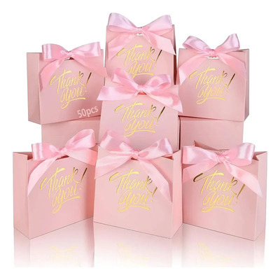 50 Bolsas Para Dulces De Alta Gama Bolsas De Regalo Con Lazo