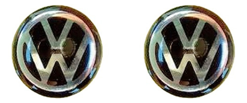 2 Logos Emblemas Vw Llave Autos Camionetas Volkswagen 12mm
