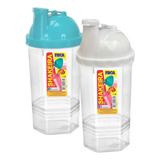 Kit 2 Coqueteleira Shakeira Plástica 650ml Promoção Atacado