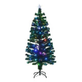 Árvore De Natal Led Fibra Ótica Colorida 120cm Bivolt
