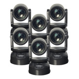 6 Moving Head Beam Rgbw 100w 7gobo Color Iluminação