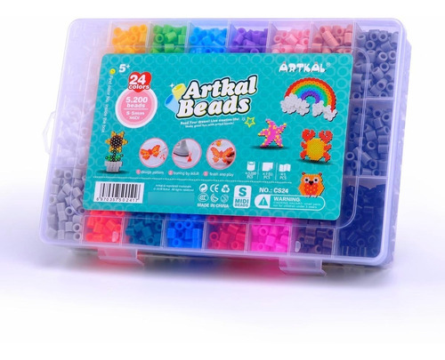 Kit Medio Hama Beads/ Artkal  24 Colores 5.700 Beads 5mm