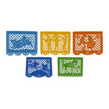 Decoración Papel Picado Fiesta Mexicana Paquete 10 Piezas