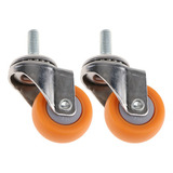 2pcs Heavy Duty Swivel Rueda De Ruedas De Tallo Carros