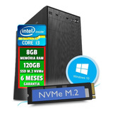 Pc Computador Cpu Intel Core I3 Memoria 8gb Ssd 120gb M2