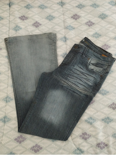 Pantalón De Jeans Gris Octanos Usado Oxford Mujer 44