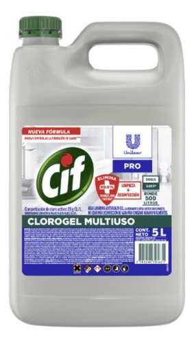 Cif Clorogel Desinfectante Multiuso X 5 Lts. 