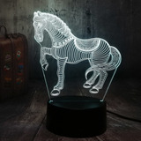 G Animal Caballo 3d Led Luz De Noche Niño Juguete Casa Bar