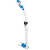 Respirador Snorkel Mergulho Cressi Supernova Dry Transp/azul