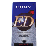 2 Piezas - Sony Ed T-120 Cassette De Video Vhs Nuevo Virgen