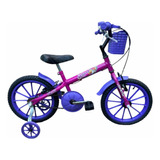 Bicicleta Infantil Aro 16 Feminina V-brake Samy Missy Nova