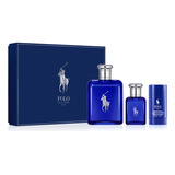 Set Ralph Lauren Polo Blue Men Edt 125ml + 40ml + Deo 75ml