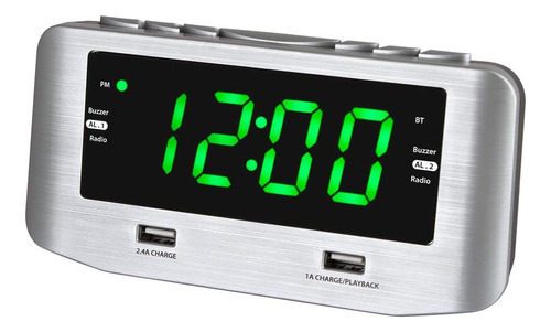 Hannlomax Hx-146cr Radio Reloj Despertador, Radio Fm Pll, Al