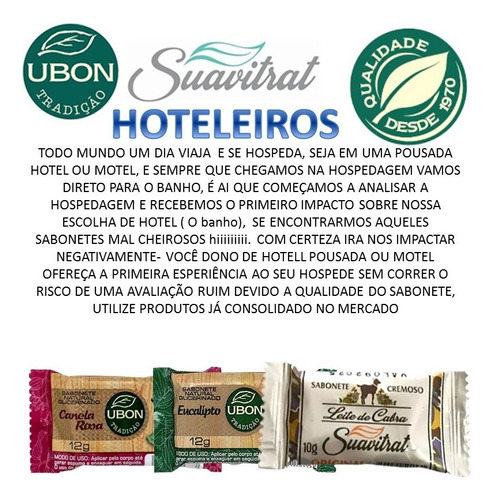 50 Mini Sabonete Pousada Hotel Motel Spa Doação Hoste