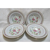 Juego 8 Platos Hondos Porcelana Japonesa Mikasa Rose Japan