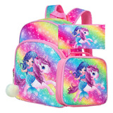 3 Mochilas Con Diseno De Sirena Y Unicornio Para Ninas