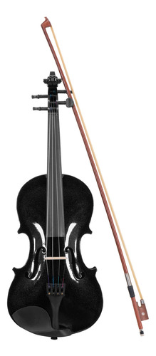 Violin 4-4 Acustico Profesional Madera Estuche Y Accesorios Color Negro Brillante