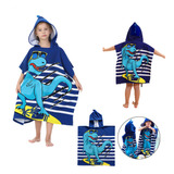 Unisex Poncho Infantil Atoalhado Roupão Praia Piscina Banho