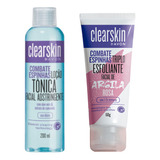 Kit Clearskin Tônico Adstringente + Esfol.argila Rosa Triplo