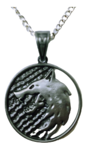 The Witcher Dije Collar Medalla Serie Geralt De Rivia Lobo