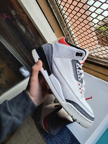 Jordan Retro 3 Red Denim Usadas Perfecto Estado Talle 10 Us