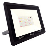 Refletor 200w Holofote Rgb Led Colorido Bivolt Com Controle