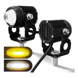 Par Luces Led Auxiliares Faros De Lupa Para Auto Moto 