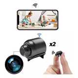 2 X Mini Cámara Wifi Hd 1080p, Cámara Espía Oculta Para Niñe