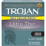 Preservativos Trojan De Sensibilidad Ultradelgado, Lubricado