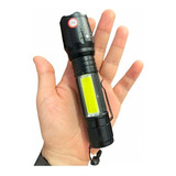 Linterna Tactica Linterna Led Recargable X Usb Zoom Aluminio